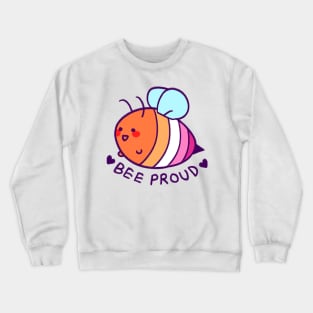 BEE proud: lesbian flag Crewneck Sweatshirt